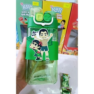 Bình nước đa năng 2 vòi 550ml ( Quà tặng Kun)