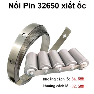 Tấm kẽm nối pin lithium - 32650 - sợi đơn 1 mét
