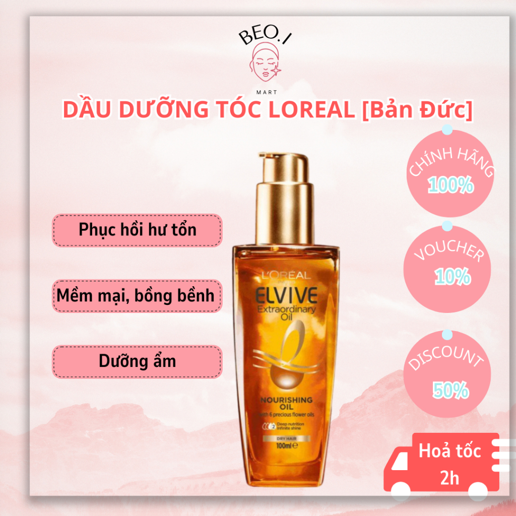 [ĐỨC] Dầu Dưỡng Tóc Loreal Elvive Extraordinary Oil 100ml