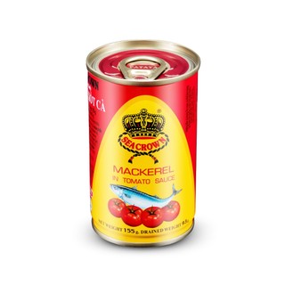 Cá nục sốt cà sea crown 155g, hộp vàng, cá nục thái