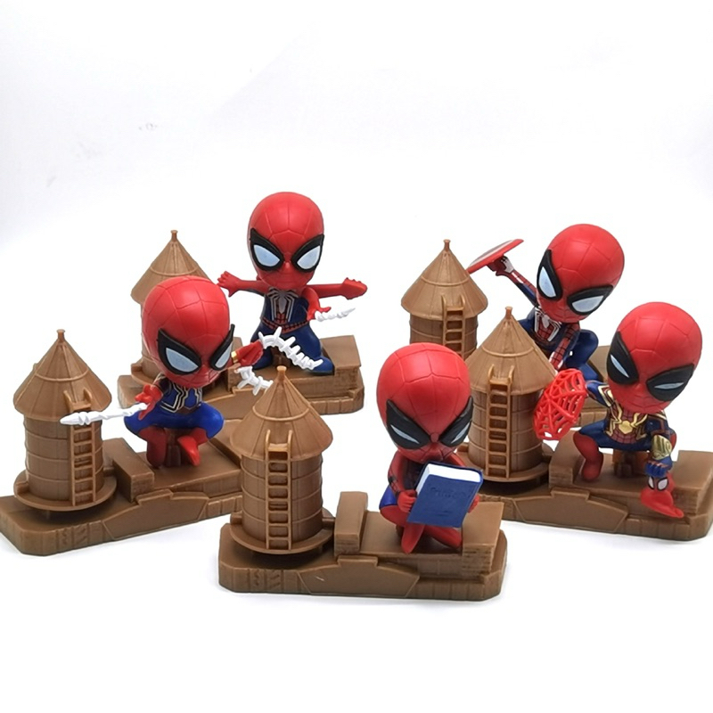 [Không hộp] Mô hình Chibi Spiderman Marvel