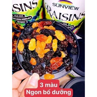 Nho khô mỹ sunview raisins 3 màu