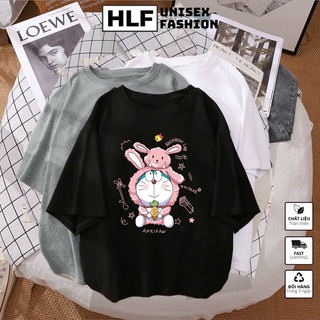 Áo thun nữ tay lỡ form rộng Im Doraemon, áo phông HLFashion