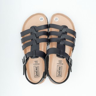 PUK12 - Sandal Birken Đế Trấu Thiết Kế Quai xăngđan xỏ ngón Da PU cao cấp Unisex Nam Nữ Bioline Vietnam