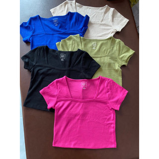 Áo Croptop thun tăm G.A.P dư xịn