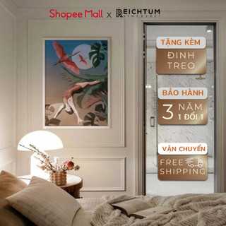Tranh treo tường canvas tráng gương SET1 của REICHTUM - Decor phòng ngủ chill/ Chất liệu siêu bền