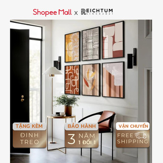 Decor phòng ngủ chill trương gương SET6 của REICHTUM - Tranh treo tường/ Chất liệu siêu bền