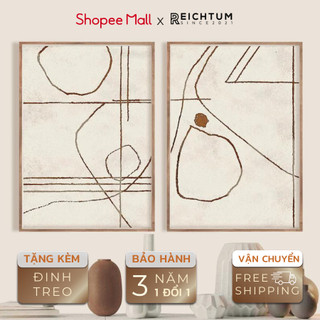 Tranh treo tường tráng gương  SET2 của REICHTUM - Decor phòng ngủ/ Chất liệu siêu bền