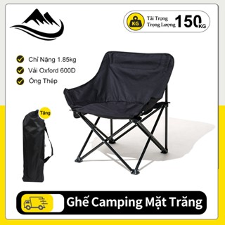 Ghế Camping Mặt Trăng, ghế gấp bãi biển ngoài trời,câu cá, cắm trại , vẽ tranh phác thảo