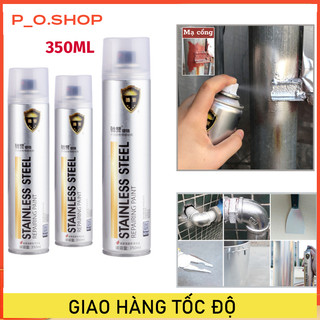 Sơn bạc mạ crom sơn xịt mạ chrome sáng bóng 350ml, sơn mạ inox kẽm - chai sơn mạ siêu bóng cao cấp chính hãng