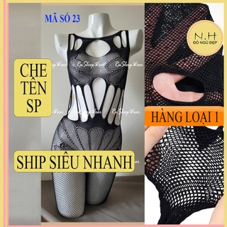 Quần tất lưới ren thiết kế cắt xẻ tinh sảo - Tất vớ lưới mềm mịn co giãn B87M23