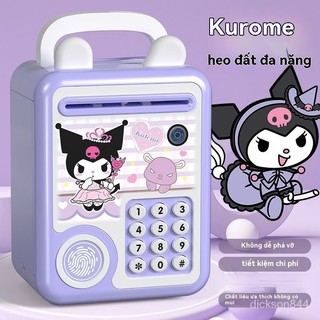 Heo đất , Ống tiết kiệm vân tay thông minh cho bé tiện - Két sắt vân tay mini thông minh cho bé
