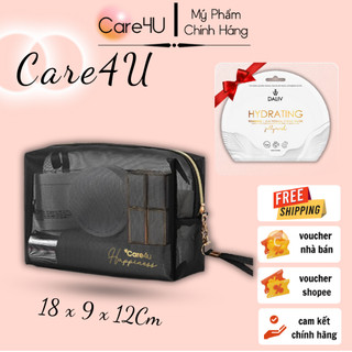  Túi đựng mỹ phẩm tiện lợi mang đi du lịch Care4u 18x9x12 cm