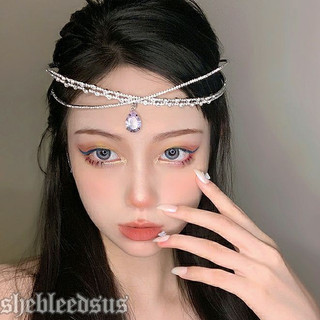 Dây chuyền đính đá giọt nước, cài tóc đính đá, vòng cổ thời trang sang chảnh cho nữ, phụ kiện tóc xinh đẹp, choker hot