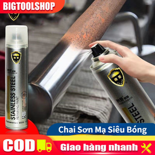  Sơn Bạc Mạ Crom Sơn Xịt Mạ Chrome Sáng Bóng 350ml 3pcs- Chai Sơn Mạ Siêu Bóng-Sơn xe - 1919 