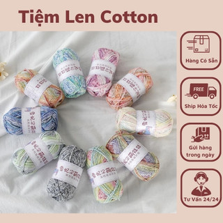 Len baby yarn màu loang 1.5mm