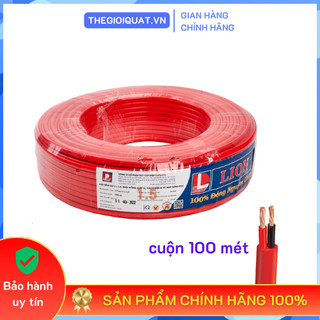 Dây điện đôi mềm bọc dẹp Daphaco cuộn nguyên 100 mét - Hàng chính hãng
