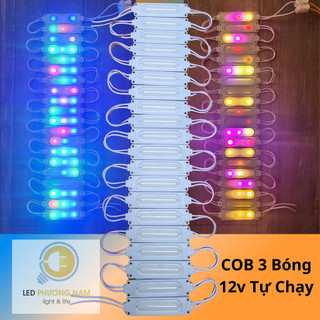 Led hắt bảng hiệu cob 3 bóng 2w siêu công suất chống nước, chạy đuổi tự động 12v , sử dụng bảng hiệu