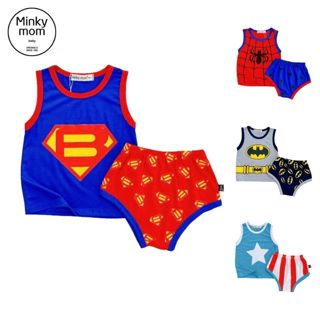  Bộ sơ sinh thun lạnh Minky Mom cho bé trai 4-15 kg BL-IN61 