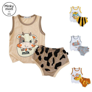  Bộ sơ sinh thun lạnh Minky Mom cho bé 4-15 kg BL-IN57 