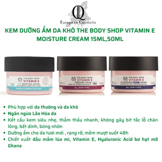 Kem dưỡng ẩm, chống lão hoá the body shop vitamin e moisture cream 50ml