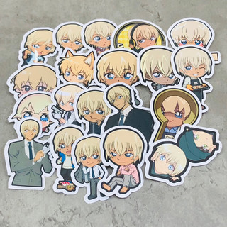 [Conan] Set 20 sticker trang trí dễ thương, miếng dán sổ tay - Sticker Anime Conan