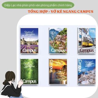 Vở kẻ ngang campus adventure có chấm 80tr/120tr /200tr chất lượng cao-vpp diệp lạc sỉ/lẻ