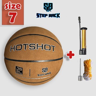 Bóng rổ da lộn HOTSHOT STEPBACK số 7, Bóng rổ da Microfiber Suede cao cấp mềm mại, indoor và outdoor