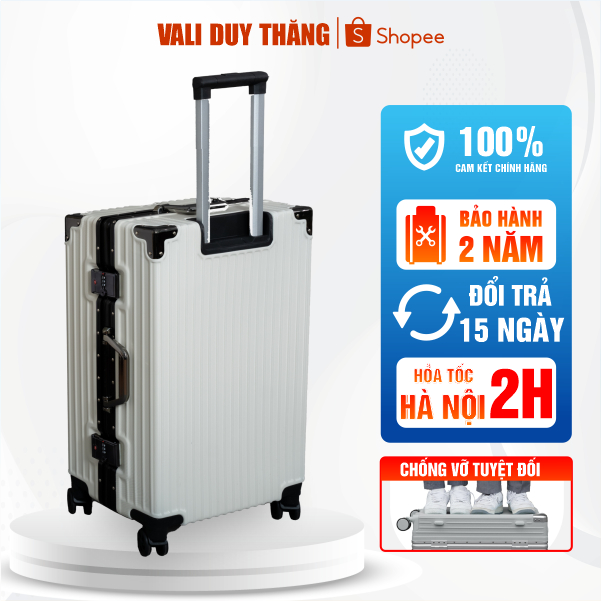 [SIZE 24] Vali Du Lịch Duy Thăng Thời Trang Chất Liệu Nhựa ABS Bo Góc Kim Loại Chống Va Đập