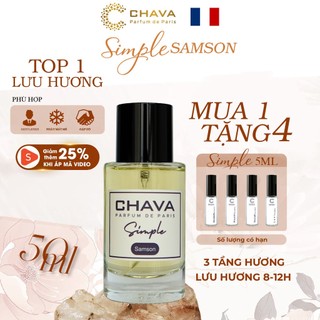 Nước Hoa Nam - Nước Hoa CHAVA SAMSON 50ml Chính Hãng - Theo Tiêu Chuẩn Pháp (Lưu Hương 8-12h)