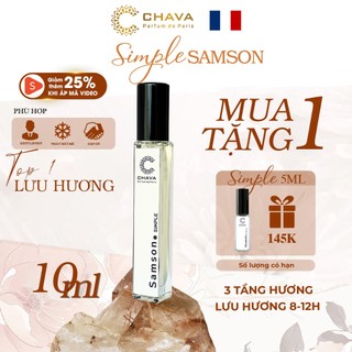 Nước Hoa Nam - Nước Hoa CHAVA SAMSON Simple 10ml Chính Hãng - Theo Tiêu Chuẩn Pháp (Lưu Hương 8-12h)