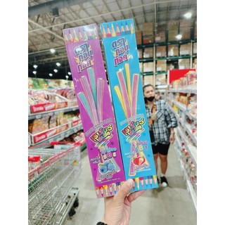 💜 lẻ 💜 1 thanh kẹo dẻo bút chì cầu vòng thái lan 40cm 💙