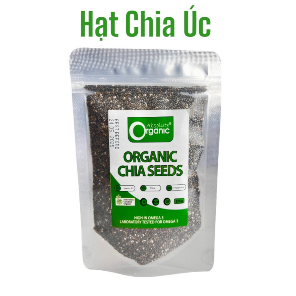 Hạt chia đen 100g Nhập Khẩu Úc (Túi zip)