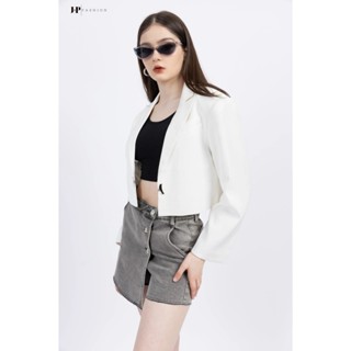 Áo Khoác Croptop Nữ J-P Fashion Hai Lớp, Áo Croptop Blazer Nữ Có Độn Vai Tay Dài Thời Trang Thanh Lịch 11509324