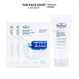 Mặt nạ dưỡng da thefaceshop dr.belmeur cica 40ml & sữa rửa mặt amino 150ml