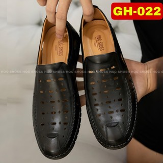 Giày da nam HQC SHOES da bò đế cao su khâu chỉ dù bảo hành 1 năm GH022
