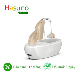 TAI NGHE TRỢ THÍNH CAO CẤP KHÔNG DÂY SẠC PIN TIỆN LỢI BEAME BEIGE 100A