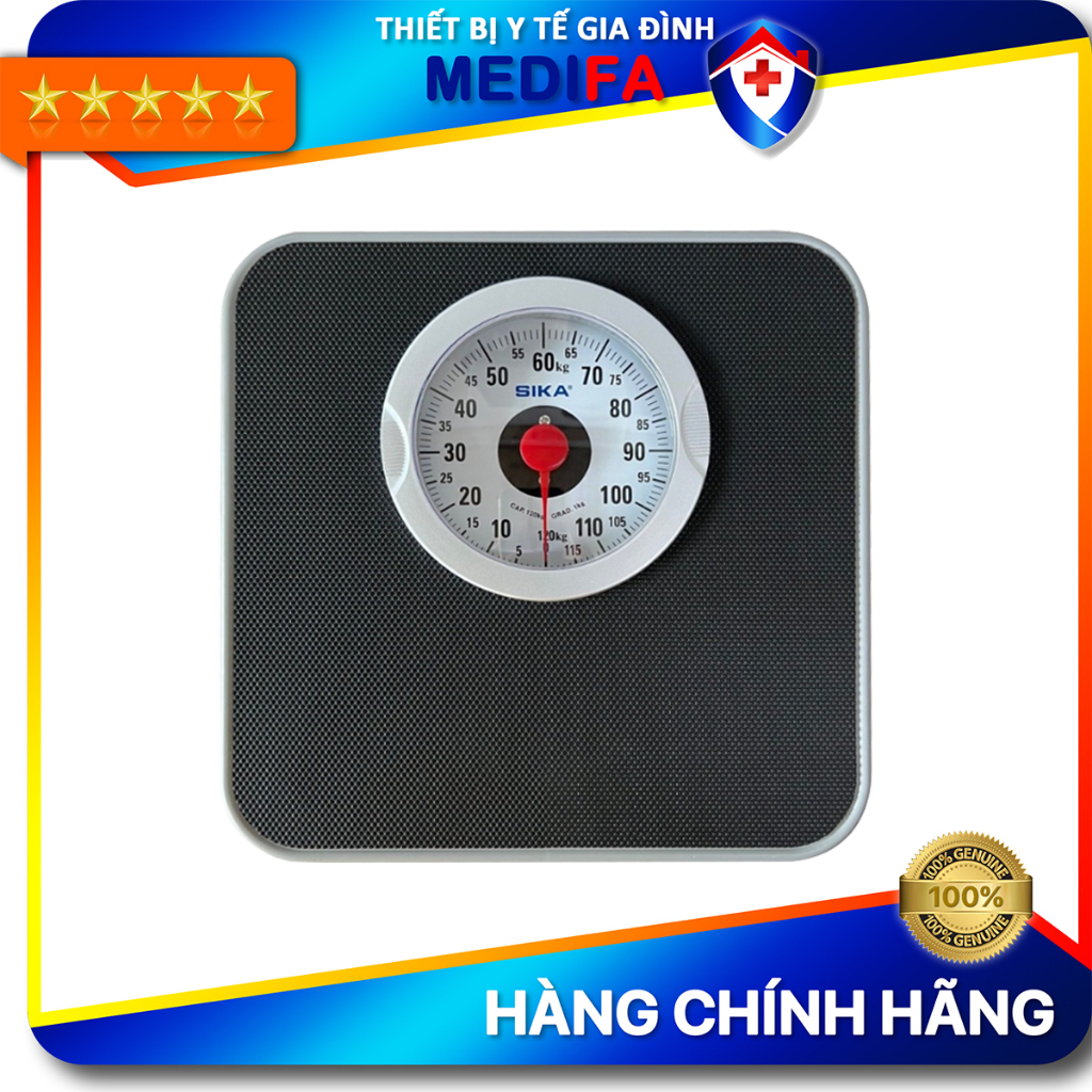 Cân Sức Khỏe Cơ Học SIKA BR2000B Mặt Cân Chống Trượt, Độ Chính Xác Cao Phù Hợp Sử Dụng Cho Gia Đình