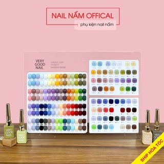 Set sơn gel Very Good Nail 60 màu nắp vàng dài tặng kèm bảng màu