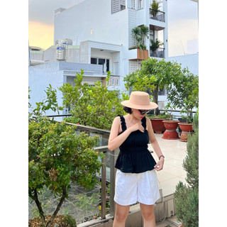 𝗠𝗔𝗬 𝗟𝗜𝗡𝗘𝗡 - Quần ngố - quần short linen phong cách basic mặc hè (hình ảnh chính chủ)