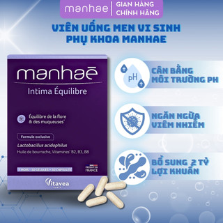 Viên uống men vi sinh bổ sung lợi khuẩn phụ khoa  Manhae Intima giảm và ngăn các vấn đề phụ khoa 30v