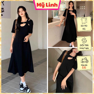 ( Đủ size 55-90ky) Đầm bigsize đi tiệc siêu xinh che bụng (1083)
