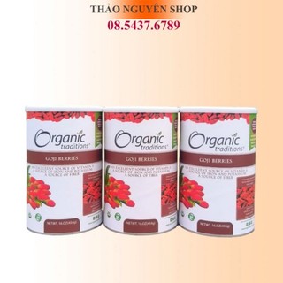 Kỷ tử đỏ sấy khô Organic Traditions 454g