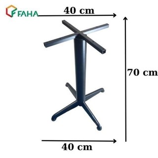 Chân bàn chữ x sơn tĩnh điện đỡ cho mặt đá, mặt gỗ composite- chân bàn cafe