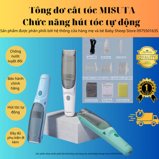 Tông Đơ Cắt Tóc Cho Bé Hút Tóc Tự Động Misuta Baby Hair Trimmer