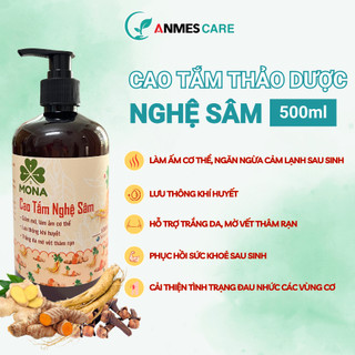 Sữa Tắm Thảo Dược Nghệ Sâm Giữ Ấm Cơ Thể, Ngăn Cảm Lạnh, Lưu Thông Khí Huyết, Chai 500ML, ANME