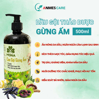 Dầu Gội Thảo Dược Gừng Ấm Dưỡng Tóc Chắc Khoẻ, Ấm Nóng Da Đầu, Ngăn Cảm Lạnh Sau Sinh, Anmescare