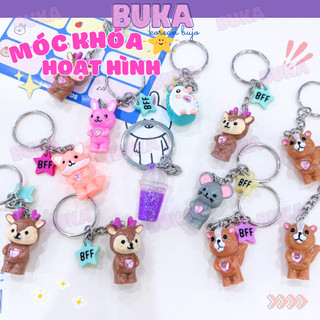 Móc khoá hoạt hình buka dễ thương cute đeo balo móc khóa khóa xe máy tiện lợi phụ kiện trang trí cute