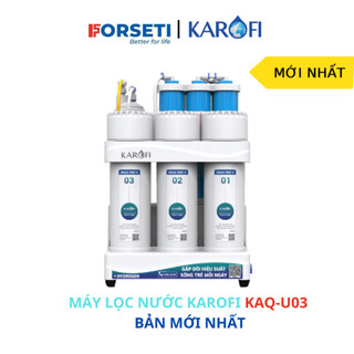 Máy lọc nước để gầm karofi kaq-u03 pro, lõi ro 50 gpd của mỹ, công suất lọc 10l/h, hàng chính hãng