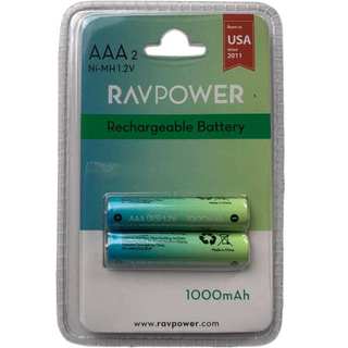 Vĩ 2 pin sạc aaa ravpower 1000mah